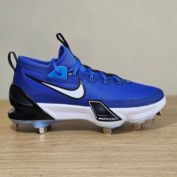 Nike Force Zoom Trout 9 Elite Blue Black Men's Baseball Cleats Shoes FN7229-400 - Picture 10 of 14